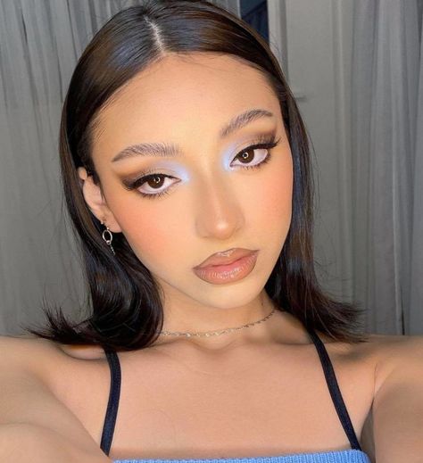 The Inner-Corner Color Pop Eyeshadow Makeup Trend Is All Over Social Media This Summer | Fashionisers© - Part 4 Color Pop Eyeshadow, Burnt Orange Makeup, Colour Pop Makeup, Pop Makeup, Prom Makeup Looks, Summer Makeup Looks, Formal Makeup, Eye Makeup Designs, Dope Makeup