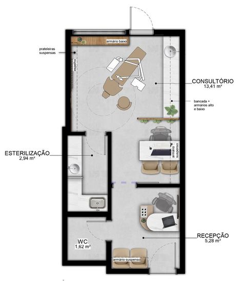 Dental Clinic Design Plan, Small Clinic Floor Plan, Small Dental Clinic Design Floor Plans, Dental Clinic Floor Plan, Esthetician Room Supplies, Dentist Office Design Interiors, Dental Design Interior, Dental Studio, Dentist Office Design