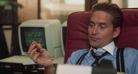 Wall Street (1987) Wall Street 1987, Rick Blaine, Jim Stark, Pipes And Cigars, Beating Heart, Movie Characters, Wall Street, Wall Wallpaper, Business Man