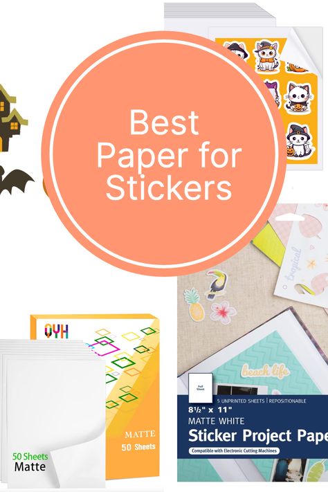 Want to print your own stickers at home? Check out our guide to the best paper for printing stickers. From glossy to matte finishes, we'll help you find the perfect paper to make your stickers look professional. Click now to read the article and start printing! #stickerprinting #diystickers #printablestickers #papercrafts #homestickerprinting How To Print Stickers With Printer, Best Sticker Paper, Stickers At Home, Printable Vinyl Sticker Paper, Vinyl Printer, Printable Sticker Paper, Printing Stickers, Sticker Making, Create Labels