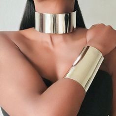 African Bracelets, Queen Style, Queen Jewelry, African Earrings, African Necklace, Egyptian Jewelry, Statement Choker, Gold Statement Necklace, Silver Choker