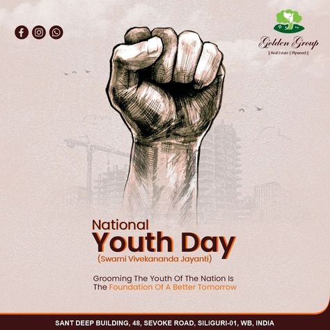 national youth day National Youth Day Creative Posters, National Youth Day Posters, International Youth Day Creative Ads, National Youth Day Creative Ads, National Youth Day Creative, Youth Day Creative Ads, International Youth Day Poster, Youth Day Poster Design, Vivekananda Jayanti