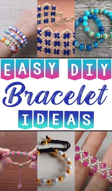 Want to boost your style? Try making some bracelets yourself! DIY Bracelet ideas are perfect for adding color, designs, and texture to your look, and I’m sure you’ll enjoy them. How To Make Beaded Name Bracelets, How To Make Bracelets To Sell, Stretchy Seed Bead Bracelets Diy, Beading Boards Diy, Friendship Bracelets Designs Tutorials, Diy Bead Bracelets Tutorials, Simple Diy Bracelets, Beading Bracelets Ideas, Cute Beaded Bracelets Ideas