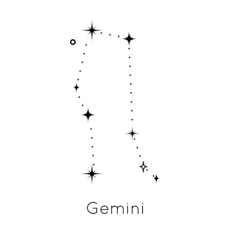 Dainty Gemini Constellation Tattoo, Gemeni Constalation, Minimalist Gemini Constellation Tattoo, Constellation Tattoo Gemini, Horoscope Background, Gemini Constellation Tattoo, Astrology Background, Gemini Star Constellation, Gemini Aesthetic