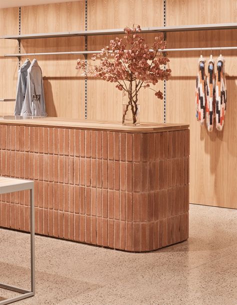 Fornace Brioni, Counter Design, Retail Interior, Commercial Interior Design, Brickwork, Cadiz, Shop Interior, Cafe Interior, Cafe Design