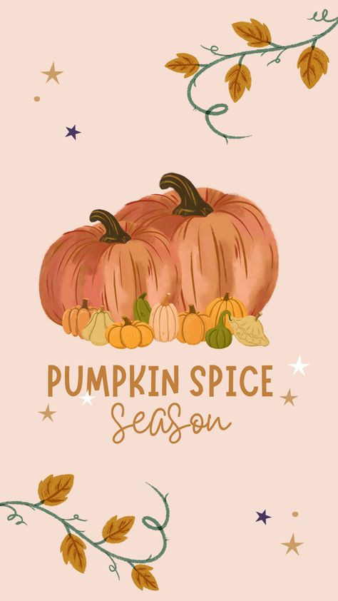 Pumpkin Spice Wallpaper, Fall Wonderland, Wallpapers Halloween, September Wallpaper, Pumpkin Wallpaper, Charlie Brown Halloween, Fall Wallpapers, Kawaii Background, Wallpaper Iphone Summer