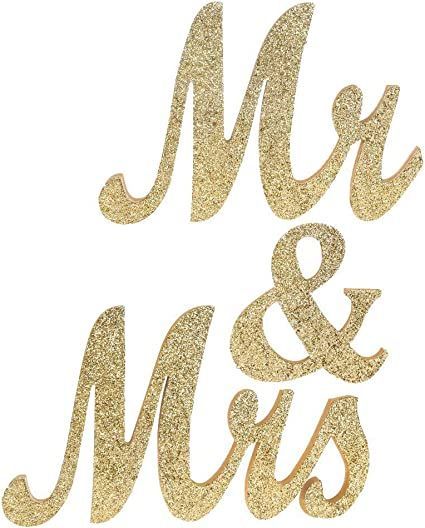 Mr. Mrs. Sign for Wedding Table, Mr and Mrs. Wooden Decoration Wedding Stand Sign Stand Figures Decor Wedding Present Home Decoration (gold) Wedding Sweetheart Table Decor, Just Married Banner, Wedding Stand, Mr Mrs Sign, Blue Flowers Bouquet, Letters Wedding, Sweetheart Table Decor, Large Wooden Letters, Sign For Wedding