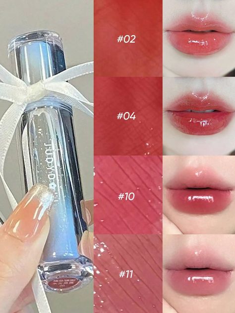 WATERY LIP GLOSS 2.4g Full Color Series Glossy Mirror Lip Tint Lip Essence #02         Makeup, size features are:Bust: ,Length: ,Sleeve Length: Judydoll Watery Lip Gloss, Judydoll Lip Gloss, Steam Straightener, Lip Essence, Cute Lipstick, Shine Lip Gloss, Makeup List, Lipgloss Lips, Nice Lips