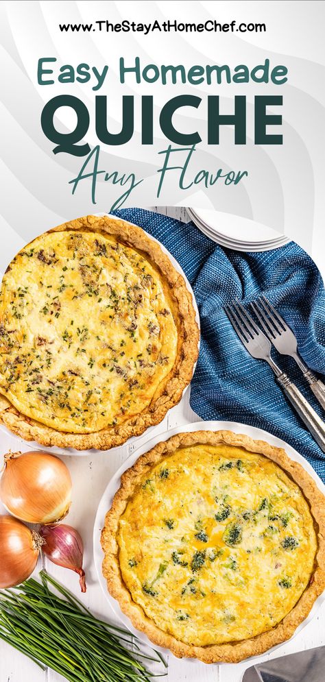 Magnolia Quiche, Home Made Quiche, How To Make A Quiche, Onion Quiche Recipes, Simple Quiche Recipes, Easy Breakfast Quiche, Best Quiche Recipe Ever, Easy Quiche Recipes, Basic Quiche