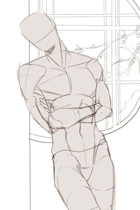 Male Character Template, Male Anatomy Art Reference, Poses Reference Drawing Men, Twink Body Reference, Arms Tied Behind Back Pose Drawing, Shirtless Man Pose Drawing, Male Sitting Poses Drawing Reference, Body Anatomy Drawing Male, Drawing Men Body Pose Reference