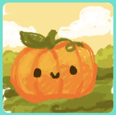 Green Aesthetic Halloween, Cute Orange Drawing, Cute Pumpkin Doodle, Pumpkin Drawing Art, Pumpkin Doodle, Cute Pumpkin Drawing, Pumpkin Drawing, Teen Art, Notes Art