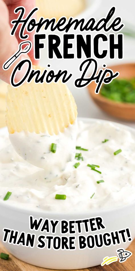 Deans French Onion Dip Recipe, Homemade Dips For Chips, App Dips, Homemade Onion Dip, Pumpkin Cream Cheese Dip, French Onion Dip Recipe, Homemade French Onion Dip, Chip Dip Recipes, Onion Dip Recipe