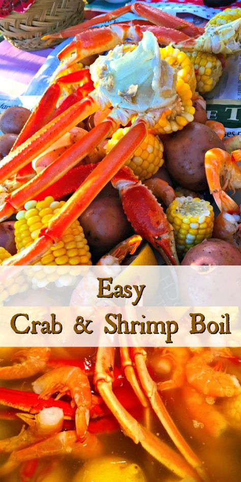 Old Bay Crab Boil, Crab Broil Recipes, Mini Seafood Boil, Crab And Shrimp Boil, Crab Legs Boil, Boil Shrimp, Crab Boil Recipe, Appetizers Seafood, Shrimp And Crab Boil