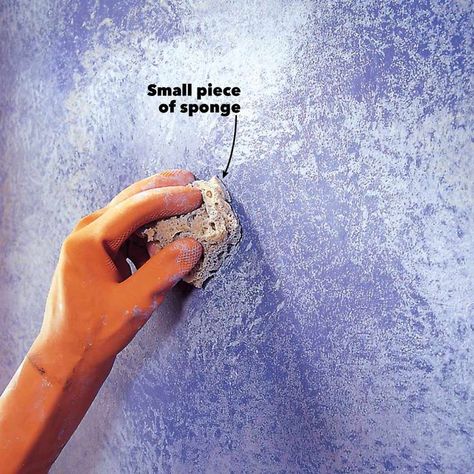 Diy Wall Painting Techniques, Sponge Wall, Sponge Painting Walls, Paint A Wall, Faux Painting Techniques, Sponge Paint, Choosing Paint Colours, Wall Painting Techniques, Natural Sponge