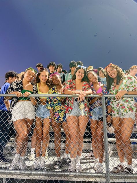 Beach themed fb game outfits; friday night lights ; highschool football game; hawaiian theme Surfer Theme Football Game, Beach Theme For Football Games, Under The Sea Football Game Theme, Beach Party Football Theme, Hawwain Theme Outfits Football, Football Beach Theme Outfit, Hawian Football Theme Outfit, Beach Night Football Theme Outfit, America Football Game Theme