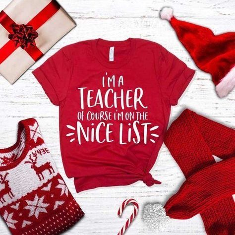 Teachers Shirts, Class Tshirts, Daycare Classroom, Christmas Tee Shirts, Teachers Diy, Teaching Outfits, Future Teacher, Teaching Shirts, Shirt Design Inspiration