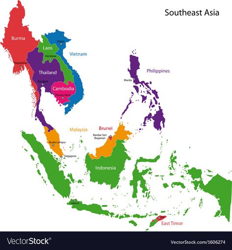 Mapa Ng Timog Silangang Asya, Timog Silangang Asya Map, Southeast Asia Map, South East Asia Map, Map Of Southeast Asia, Asian Maps, Nevada Map, South Africa Map, Maps Aesthetic