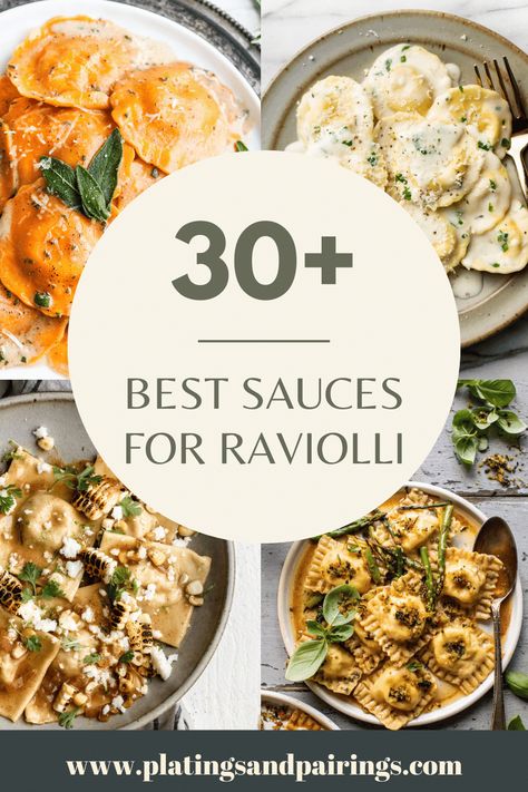 Sauce With Ravioli, Sauces For Ravioli Healthy, Sauces For Spinach And Cheese Ravioli, Artichoke Ravioli Sauce, Meat Ravioli Sauce, Lobster Ravioli With Pesto Sauce, Ravioli Recipe Healthy, Types Of Ravioli, Pesto Sauce For Ravioli