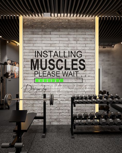 Gym Decor Ideas, Gym Decorating Ideas, Gym At Home Ideas, Mini Gym At Home, Fitness Design Gym, Mini Gym At Home Ideas, Gym Architecture, Commercial Gym Design, Private Gym