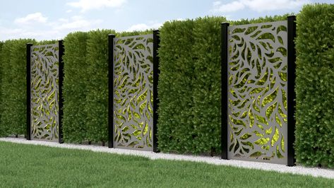 House Front Wall Design, Artificial Grass Wall, Compound Wall Design, Front Wall Design, Green Fence, Backyard Fence, Modern Backyard Landscaping, Grass Wall, Back Garden Design