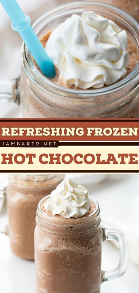 Dessert Drinks Nonalcoholic, Summer Drink Recipes Nonalcoholic, Blended Drink Recipes, Christmas Drinks Nonalcoholic, Nonalcoholic Drink, Summer Drinks Nonalcoholic, Drink For Summer, Craving Chocolate, Christmas Drinks Recipes