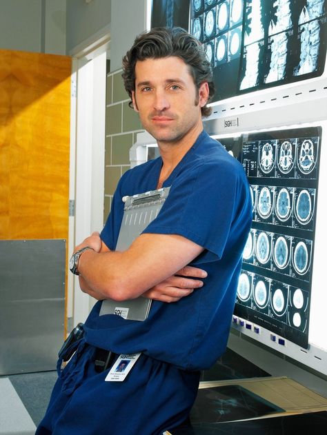 Patrick Dempsy, Greys Anatomy Derek, 2000s Look, Anatomy Images, Meredith And Derek, Greys Anatomy Cast, Derek Shepherd, Shonda Rhimes, Cristina Yang