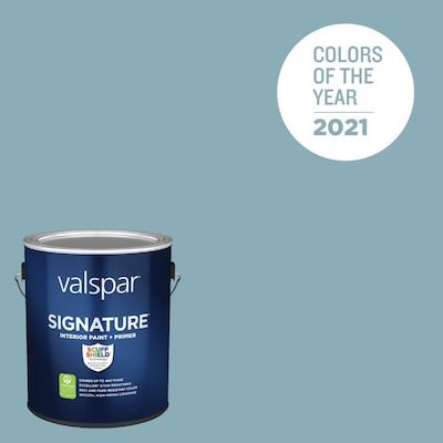 Valspar Signature Eggshell Lucy Blue 5001-5c Latex Interior Paint + Primer (1-Gallon) in the Interior Paint department at Lowes.com Method Soap, Valspar Colors, Wall Stains, Eggshell Blue, Paint Primer, Cool Undertones, Paint Samples, Garden Flower, Color Of The Year