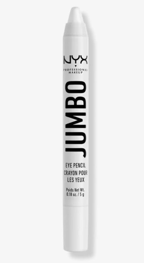 Eyeliner Crayon: This blendable radiant eyeliner crayon is a total triple threat; Use your Jumbo Eyeliner Pencil as a creamy eyeshadow, eyeliner and highlighter; Apply it to your water lines, inner corners and entire eye lid for a pop of intense color Smooth and Versatile: This creamy eye liner pencil glides on effortlessly, no pulling, tugging or fading; Apply it as an eyeshadow, highlighter, or eyeliner and choose from a rainbow of vivid hues in multiple finishes from matte to metallic Highlighter Inner Eye, Corner Eye Highlight, Nyc Jumbo Eye Pencil, White Jumbo Eye Pencil, Inner Eye Highlight, Stick Eyeliner, Highlighter Pencil, Jumbo Eye Pencil, Eyeshadow Highlighter