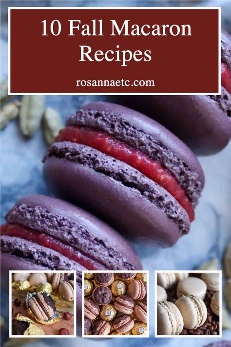 Macaron Fillings Ideas, Baking Recipes Fancy, Homemade Macaroons Easy, Macaroon Flavors Recipes, Sweet Potato Macarons, Best Macaron Filling, Macaroon Charcuterie Board, Macroonies Recipe Flavors, Fall Macarons Recipe