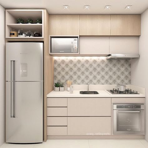 #kitchen #kitchenmakeover #kitchenrenovation #kitchenideas Modern Köksdesign, Kitchen Sink Decor, Minimalist Dekor, Small Modern Kitchens, Desain Pantry, Tiny Apartments, Kitchen Decor Apartment, Kitchen Design Modern Small, Kids Blouse