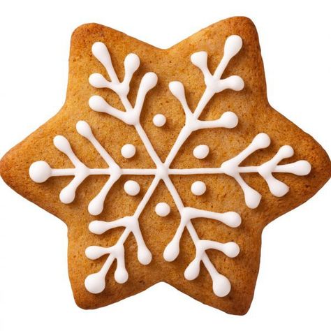 Una bonita forma de hacer las galletas de Navidad es con forma de copo de nieve. Para eos creas una galleta de copa de nieve y utilizas el glaseado para ir marcando la forma del copo de nieve. ¡Sencilla y deliciosa! Honey Cookies, Christmas Biscuits, Xmas Cookies, Christmas Cookies Decorated, Christmas Cupcakes, Sweet Christmas, Icing Cookies, Royal Icing Cookies, Cookies Recipes Christmas