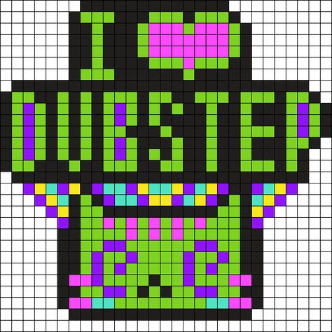 Rave Pixel Art, Dubstep Perler, Perler Bead Patterns Edm, Excision Perler Pattern, Rave Perler Beads, Scene Perler Bead Patterns, Edm Perler Bead Patterns, Scene Perler Beads, Excision Perler