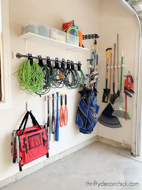 Pump Sprayer Storage, Slatwall Organization, Garage Wall Storage, Garage Storage Inspiration, Organization Systems, Garage Organization Tips, Garage Organisation, Garage Renovation, Year Goals