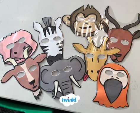 Download this set of African animals role play masks to use during your reading of the classic children's book: Handa's surprise. Sign up to Twinkl to discover thousands of teaching resources and ideas. #roleplay #masks #animals #africananimals #HandasSurprise #childrensbook #childrensliterature #reading #play #eyfs #teacher #teach #teachingresources #twinkl #twinklresources #literacy #reception Handas Surprise Eyfs Literacy, Handas Surprise Activities, Handa's Surprise Activities, Handas Surprise Eyfs, Jungle Eyfs, Reading Camp Ideas, Handas Surprise, Play Masks, Playgroup Activities