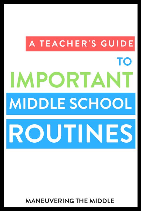 Routines School, Middle School Behavior, Routines And Procedures, Middle School Classroom Management, Teaching Classroom Management, Effective Classroom Management, Middle School Music, Vocational School, School Routine