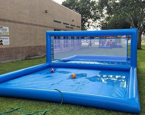 Volleyball Pool, Fun Pool Games, Water Volleyball, Volleyball Set, Volleyball Court, Volleyball Net, Play Structures, Inflatable Bounce House, Beach Games