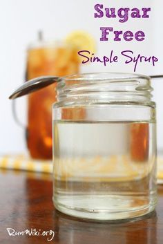 Sugar Free Simple Syrup, Cocktail Gin, Low Carb Cocktails, How Much Sugar, Low Carb Drinks, Keto Drink, Keto Foods, Keto Food, Trim Healthy Mama