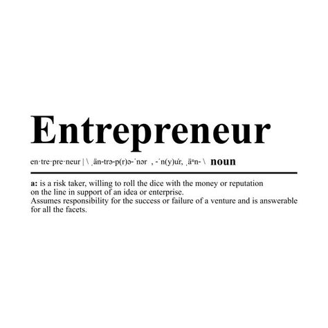 Entrepreneur Definition, Entrepreneur Quotes Mindset, Success Poster, Business Vision Board, Career Vision Board, Relatable Content, Business Inspiration Quotes, Entrepreneur Motivation, Inspirational Sayings