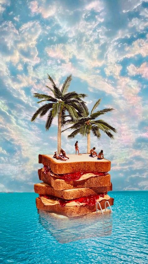 Food Collage, Surrealist Collage, Surreal Collage Art, Surealism Art, Digital Collage Art, Photoshop Collage, Collage Art Projects, Surreal Collage, Paper Collage Art