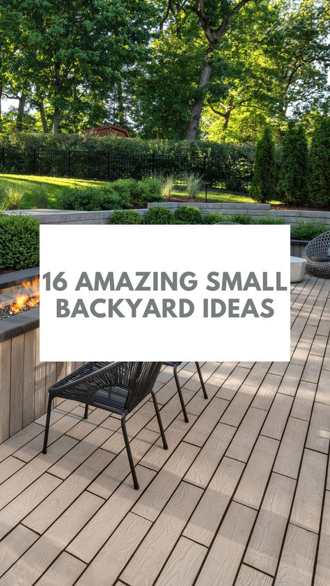 Working with a small backyard? Don't worry! Techo-Bloc has conjured up 16 amazing small backyard ideas that will transform your outdoor space, no matter the size! Backyard Herb Garden Ideas, Craftsman Backyard, Backyard Ambiance, Backyard Herb Garden, Concrete Backyard, Fun Backyard, Yard Ideas Backyard, Diy Backyard Patio, Backyard Garden Diy