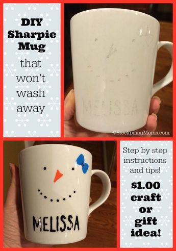 Sharpie On Mug, Sharpie Coffee Mug Diy, Decorating Coffee Mugs, Diy Christmas Mugs, Sharpie Projects, Sharpie Mugs, Diy Sharpie Mug, Mug Diy, Pinterest Fail