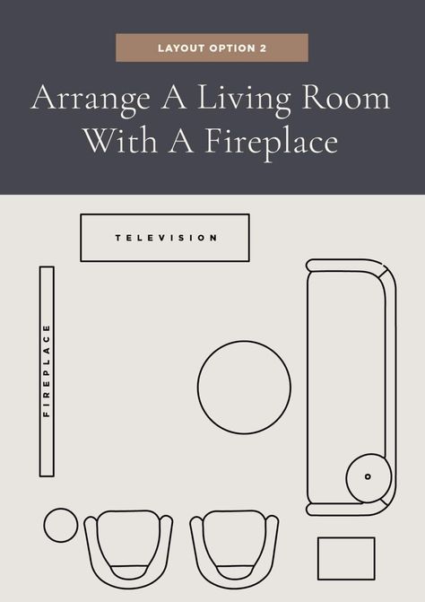 Try these 5 living room layout options with helpful design tips to help you keep the fireplace as a focal point yet still enjoy the television. Focal Point Living Room, Corner Fireplace Living Room, Fireplace And Tv, Living Room With A Fireplace, Long Narrow Living Room, Rectangle Living Room, Fireplaces Layout, Family Room Layout, Tv Over Fireplace