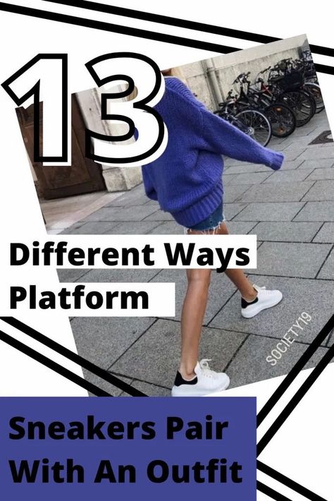 13 Different Ways Platform Sneakers Pair With An Outfit Platform Pumas Shoes Outfit, Platform Sneaker Outfits Women, White Platform Sneakers Outfit Fall, Platform Sneakers With Dress, How To Wear Platform Sneakers, Platform Nike Outfit, Platform Trainers Outfit, Adidas Platform Sneakers Outfit, Platform Sneakers Outfit Fall