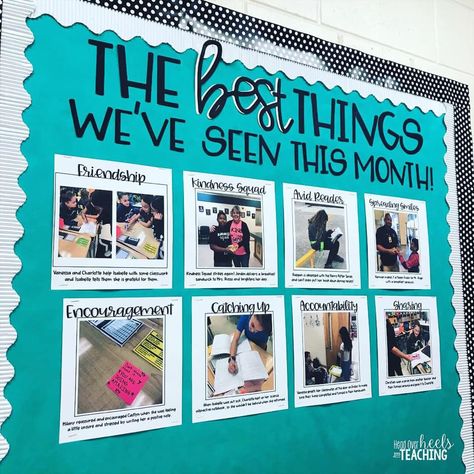 Caught Being Good Bulletin Board, School Breakroom Ideas, Math Is My Jam Bulletin Board, Character Strong Bulletin Board, Student Of The Month Bulletin Board Ideas, Pbis School Wide Incentives, Teacher Bulletin Boards Personal, Student Of The Month Bulletin Board, School Expectations