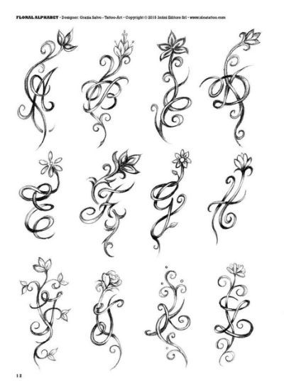 initial with flower tattoo - Yahoo Search Results Font Tato, Initial Tattoo, Tattoo Lettering Fonts, Small Tattoo, Foot Tattoos, Tattoo Models, 판타지 아트, Tattoo Lettering, First Tattoo