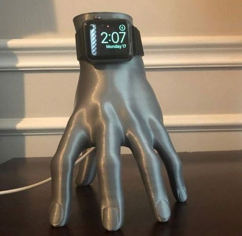 3D Printed Apple Watch Hand Thing Stand - 3d Printed Watch Stand, Practical 3d Printing Ideas, Apple Watch Holder, Ender 3 V2, Ender 3 Pro, Useful 3d Prints, Printing Idea, Apple Watch Stand, Cool Tech Gadgets Electronics