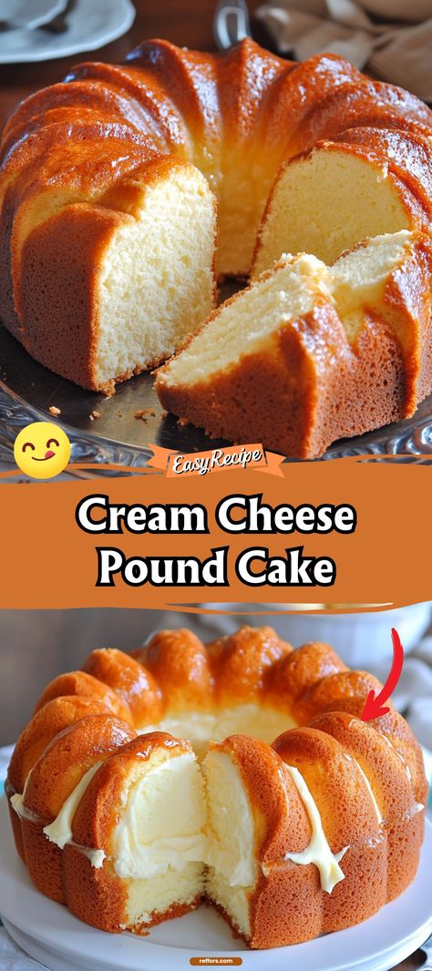 Cream Cheese Pound Cake Cream Cheese Pound Cake Recipes, Best Pound Cake Recipes Moist, Birthday Pound Cake Ideas, Thanksgiving Pound Cake, Recipe With Cream, Cream Cheese Bundt Cake Recipes, Homemade Pound Cake Recipes From Scratch, Bundt Pound Cake, Recipe For Pound Cake