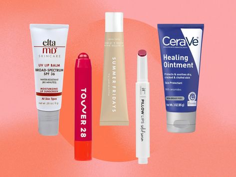 21 Best Hydrating Lip Balms, According to Dermatologists and Reviewers 2023: CeraVe, EltaMD, EOS | SELF Caroline Makeup, Best Moisturizing Lip Balm, Lip Ointment, Lip Balm With Spf, Chafed Skin, Lip Sunscreen, Spf Lip Balm, Healing Ointment, Vegan Lip Balm