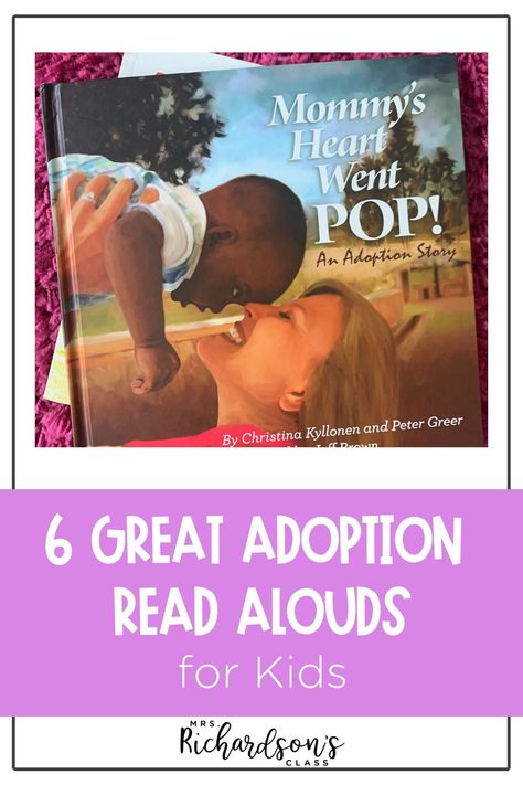 Help introduce your kindergarten, first, and second grade students to positive adoption language through interactive read alouds. Through books on adoption, we can expose our students to one of many different types of families and help students who may have been adopted feel included. Here is a list of 6 books about adoption that primary grade kids may enjoy! Different Types Of Families, Types Of Families, Adoption Ideas, Adoption Books, Interactive Read Aloud, Adoption Stories, Read Alouds, Teaching First Grade, First Grade Resources