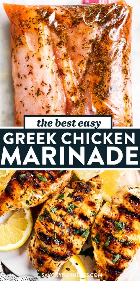 Fancy Grilled Chicken Recipes, Taziki's Chicken Recipe, Healthy Greek Chicken Marinade, Chicken Recipes Bbq Grilled, Top Rated Salads, Marinated Chicken For Salad, Chicken Marinade Mediterranean, Meal Ideas For Big Groups, Grilled Greek Chicken Recipes